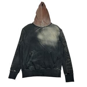 Fred Segal Sunset Hoodie Men's XS Colorblock Distressed Grunge Streetwear